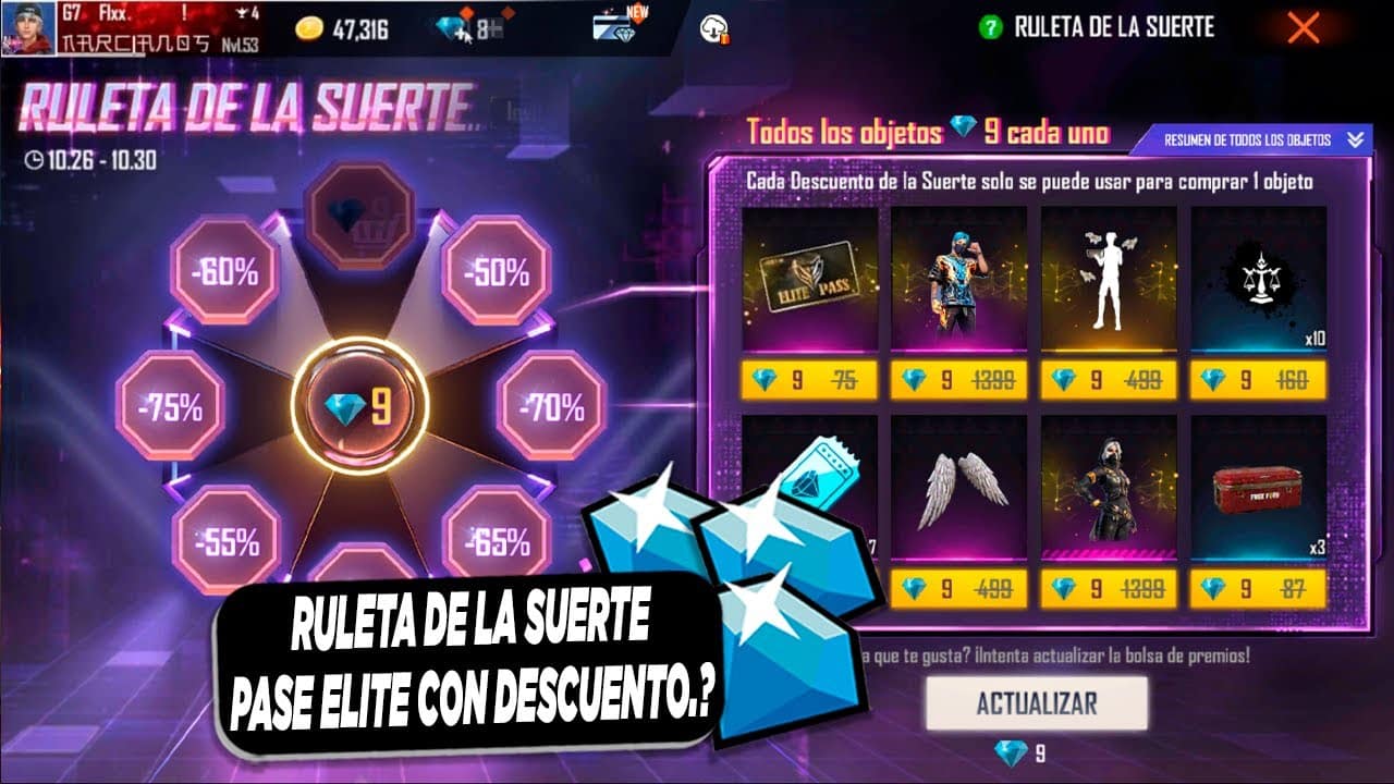 como obtener tu pase elite en free fire cuantos diamantes necesitas